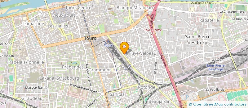 localisation de l'entreprise ESSOR DES JEUNES A.C.C.E.D. FRANCE à TOURS