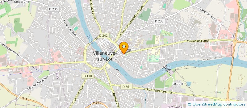 localisation de l'entreprise ESSOR DISTRIBUTIONS à VILLENEUVE-SUR-LOT