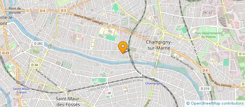 localisation de l'entreprise ESSOR ENNY à CHAMPIGNY-SUR-MARNE