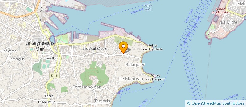 localisation de l'entreprise ESSOR NAVAL DU MIDI GALLIAN ET COMPAGNIE  LA SEYNE-SUR-MER