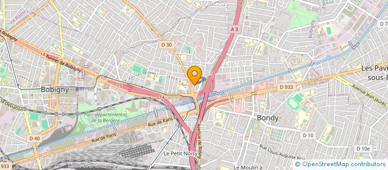 localisation de l'entreprise ESSOR NETTOYAGE à BOBIGNY