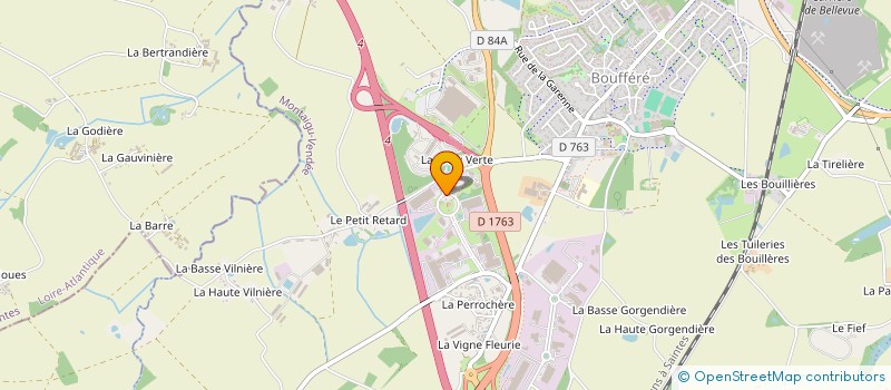 localisation de l'entreprise ESSOR VENDEE L'ECO-RESEAU LOCAL D'ENTREPRISES à MONTAIGU-VENDEE