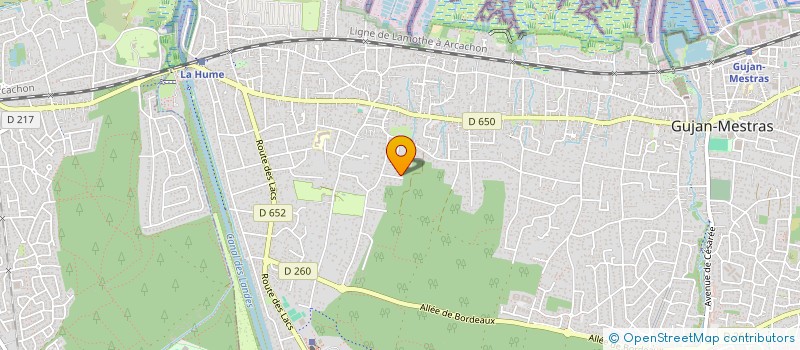 localisation de l'entreprise ESSORLOISIRS à GUJAN-MESTRAS
