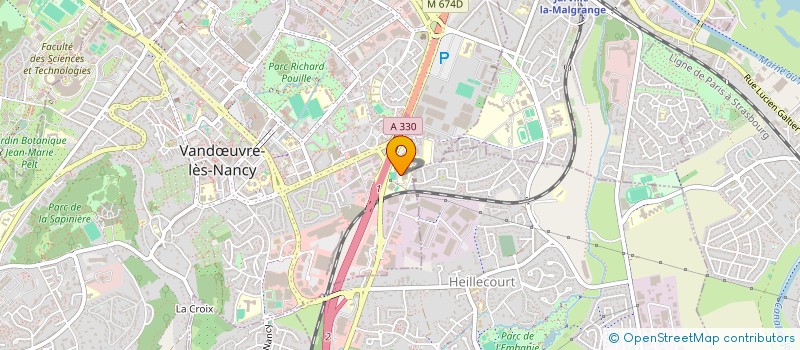 localisation de l'entreprise ESSTIN-INDUSTRIE  VANDUVRE-LES-NANCY