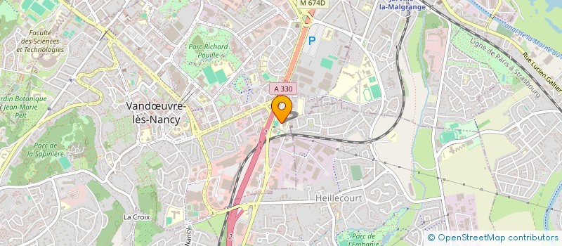 localisation de l'entreprise ESSTIN SERVICES à VANDŒUVRE-LES-NANCY