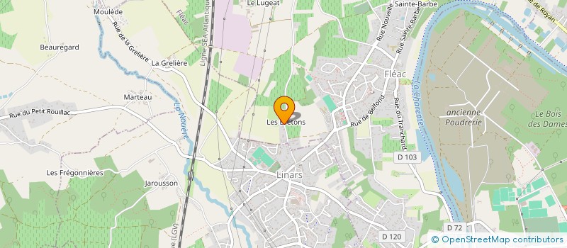 localisation de l'entreprise ESSTL à FLEAC