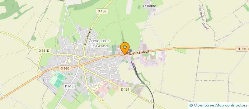 localisation de l'entreprise ESSUYAGE INDUSTRIEL DE L OISE  CREVECUR-LE-GRAND
