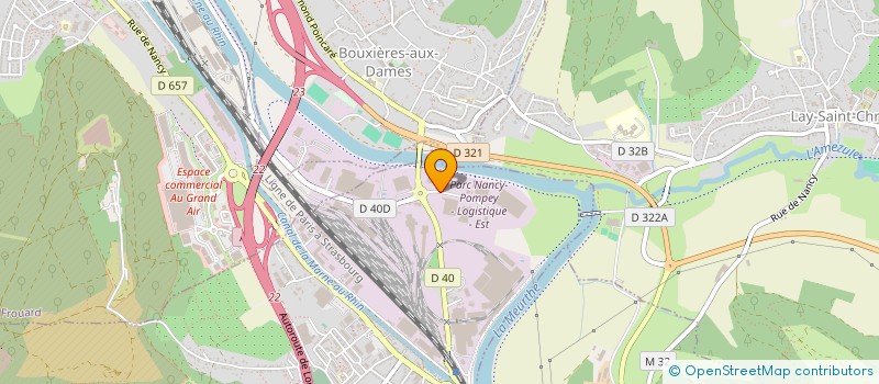 localisation de l'entreprise EST AERO FORMATION  CHAMPIGNEULLES