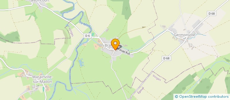 localisation de l'entreprise EST AFFICHAGE  BRALLEVILLE