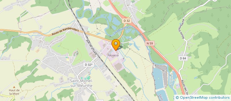 localisation de l'entreprise EST ARGENT à SAINT-MICHEL-SUR-MEURTHE