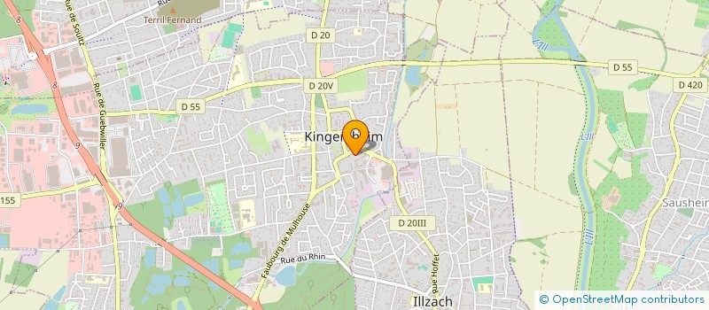 localisation de l'entreprise EST AUTOS à KINGERSHEIM