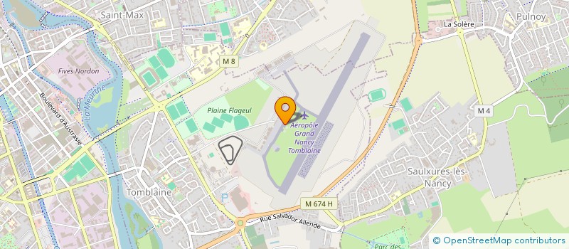 localisation de l'entreprise EST AVIATION à TOMBLAINE