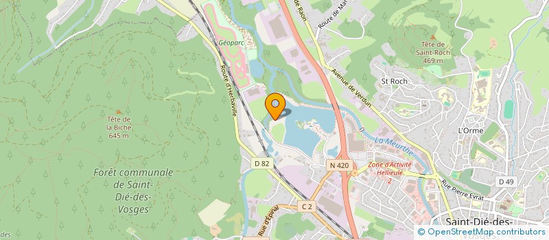 localisation de l'entreprise EST AVIATION à SAINT-DIE-DES-VOSGES
