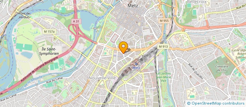 localisation de l'entreprise EST AZUR  METZ