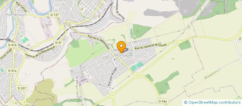 localisation de l'entreprise EST BARDAGE  MONTOIS-LA-MONTAGNE