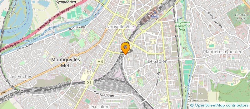 localisation de l'entreprise EST BATI PRO  METZ