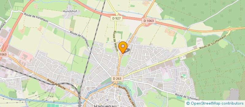 localisation de l'entreprise EST BATIMENT à HAGUENAU