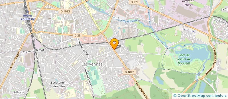 localisation de l'entreprise EST.BTP  BOURG-EN-BRESSE