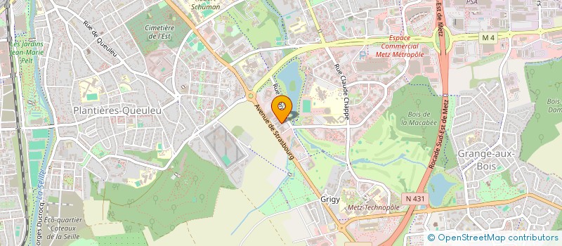localisation de l'entreprise EST ' CALIER à METZ