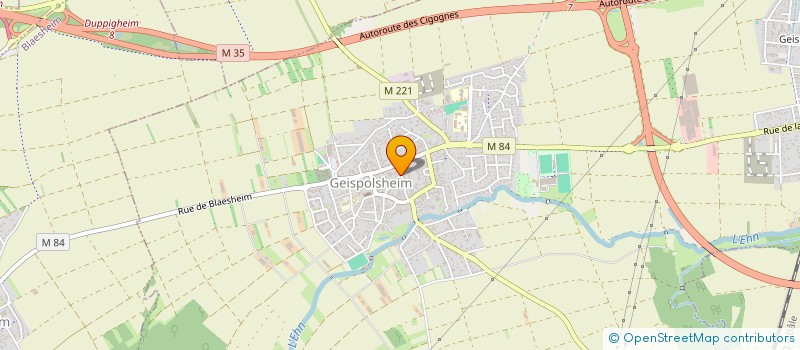 localisation de l'entreprise EST CARRELAGE à GEISPOLSHEIM