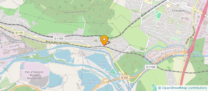 localisation de l'entreprise EST CHAUFFAGE INDUSTRIE  MESSEIN