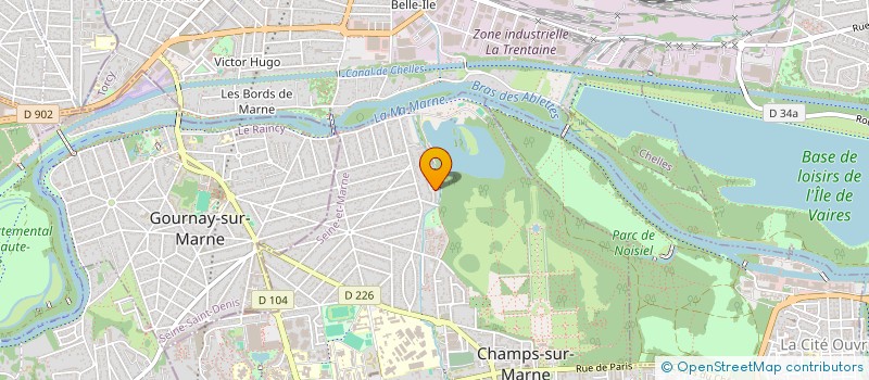 localisation de l'entreprise EST. & CO  CHAMPS-SUR-MARNE