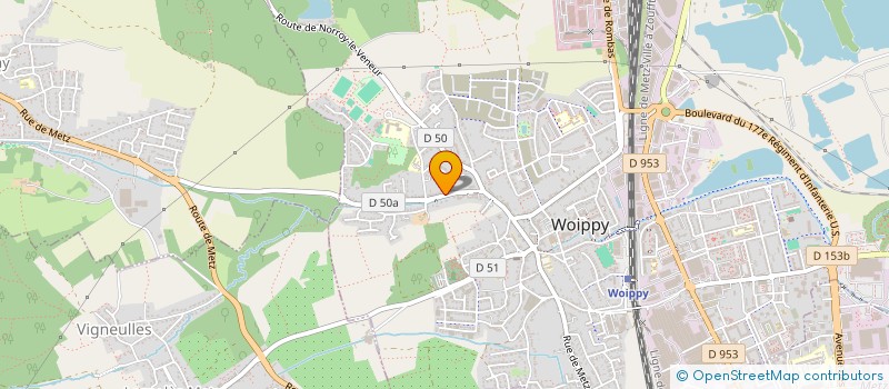 localisation de l'entreprise EST COLIS  WOIPPY