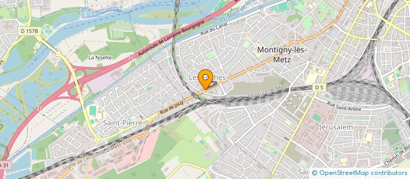 localisation de l'entreprise EST.COM à MONTIGNY-LES-METZ
