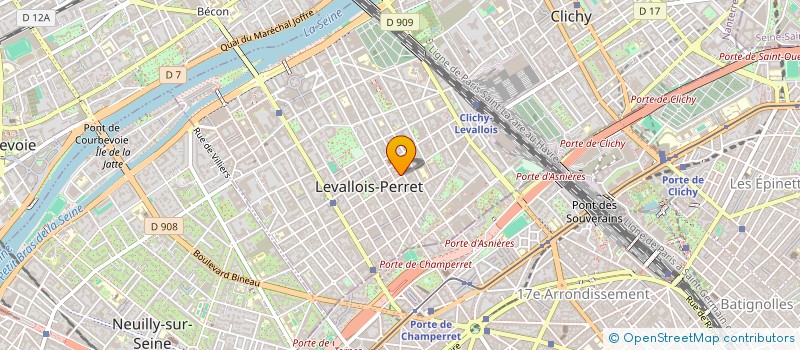 localisation de l'entreprise EST CONSEIL à LEVALLOIS-PERRET