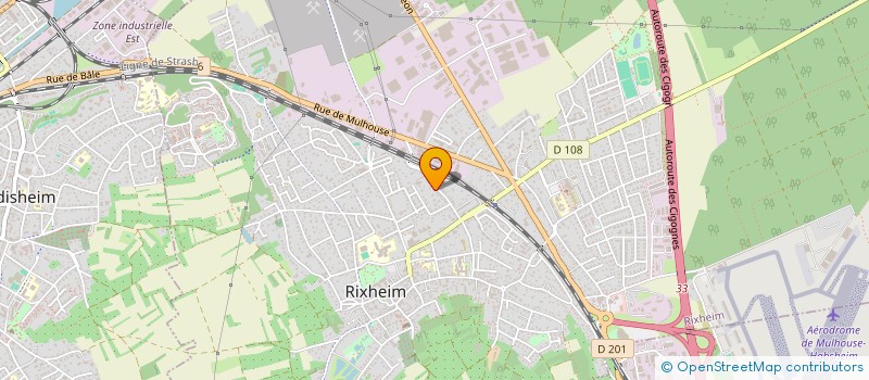 localisation de l'entreprise EST CONSULTING  RIXHEIM