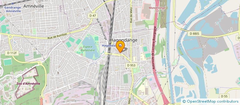 localisation de l'entreprise EST COURTAGE à HAGONDANGE