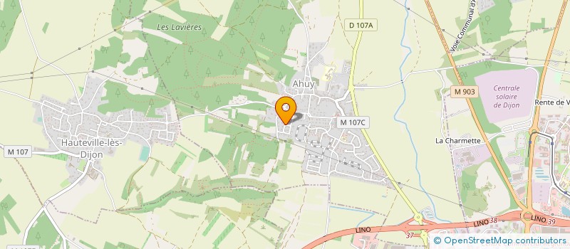 localisation de l'entreprise EST COURTAGE DIJON STRASBOURG  AHUY