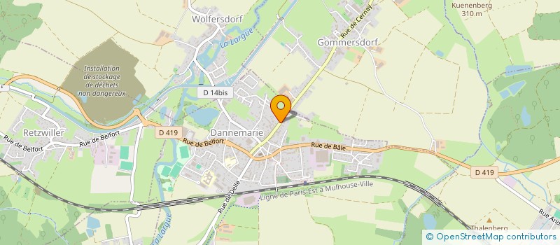 localisation de l'entreprise EST CROISIERES  HAGENBACH