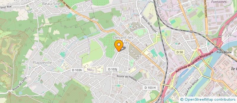 localisation de l'entreprise EST DEVELOPPEMENT  METZ