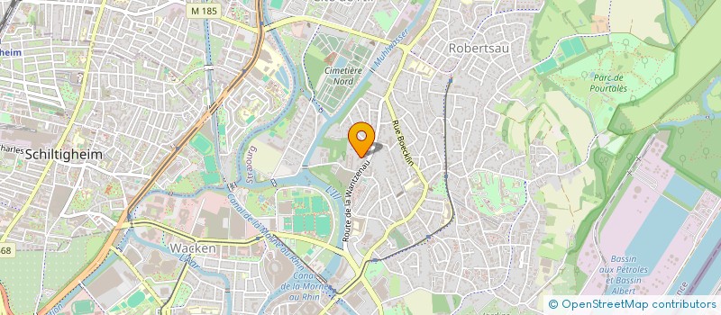 localisation de l'entreprise EST DIAGNOSTIC EURL à STRASBOURG