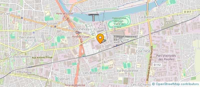 localisation de l'entreprise EST ELEC à VILLEURBANNE