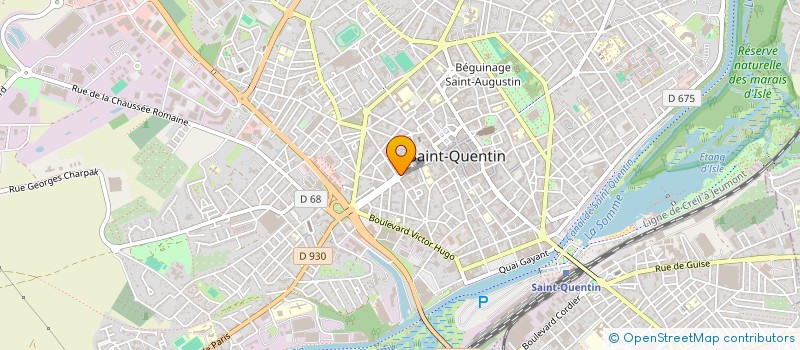 localisation de l'entreprise EST ELEC à SAINT-QUENTIN