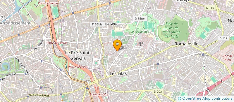 localisation de l'entreprise EST EN JEUX à LES LILAS