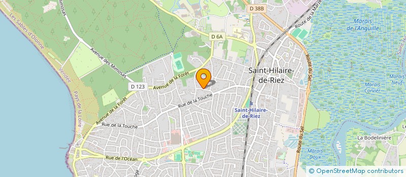localisation de l'entreprise EST EN OUEST à SAINT-HILAIRE-DE-RIEZ