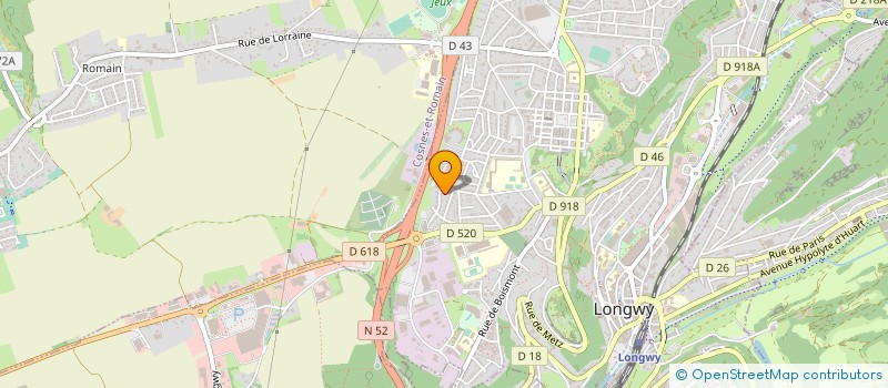 localisation de l'entreprise EST ETANCHEITE à LONGWY