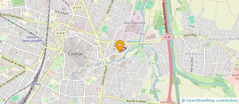 localisation de l'entreprise EST EXPRESS  COLMAR