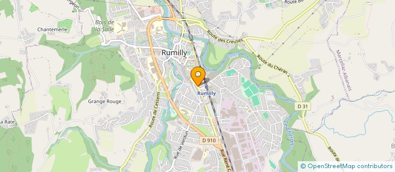 localisation de l'entreprise EST FIBRE  RUMILLY