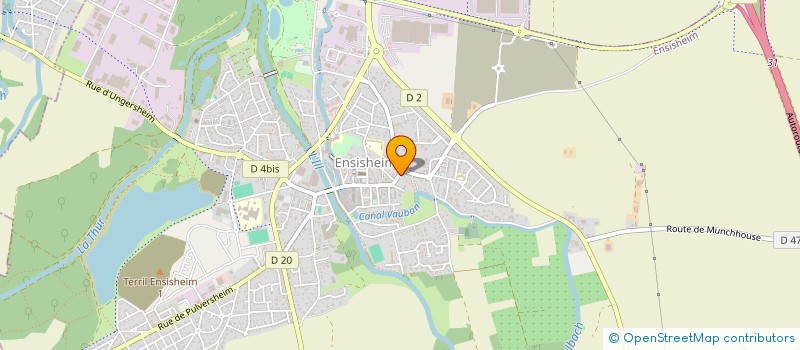 localisation de l'entreprise EST-FLEURS à ENSISHEIM
