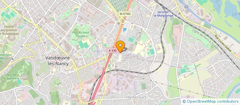 localisation de l'entreprise EST FORM'ACTION  VANDUVRE-LES-NANCY