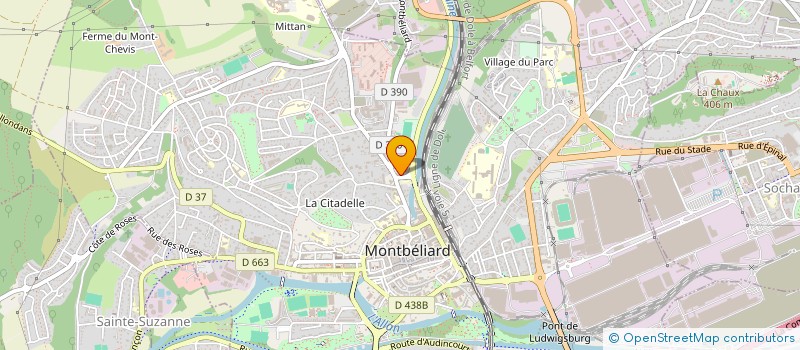 localisation de l'entreprise EST FORMATIONS à MONTBELIARD