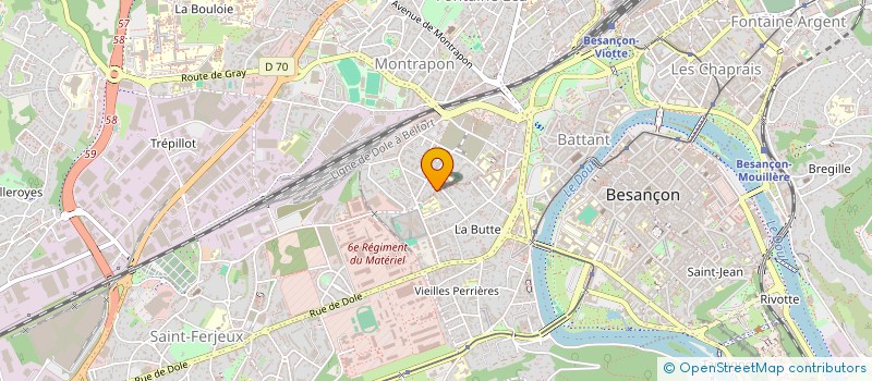 localisation de l'entreprise EST FRIGORIFIQUE SOCIETE NOUVELLE à BESANCON