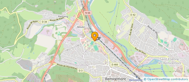 localisation de l'entreprise EST HABITAT CONSEIL à REMIREMONT