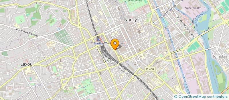 localisation de l'entreprise EST IMMOBILIER à NANCY