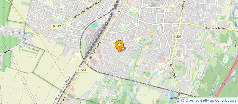 localisation de l'entreprise EST INVEST  COLMAR