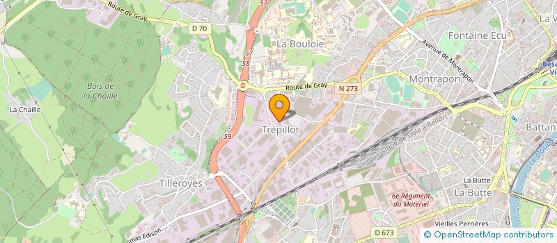 localisation de l'entreprise EST LEASE SERVICES à BESANCON
